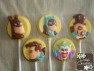 408sp Capeman and Friends Bite Size Pieces Chocolate Candy Mold